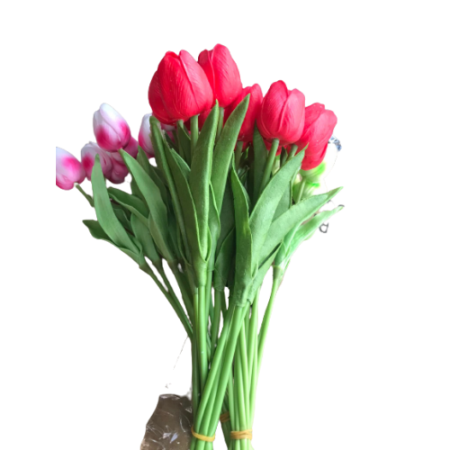Virág Gumi Tulipán Élethű 5 szál/csokor