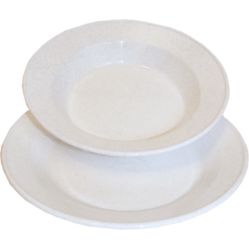 Műanyag tányér Lapos Fehér (HUN)